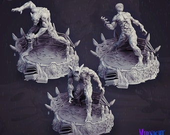 zombie miniatures - CastnPlay - DnD miniatures - Role Playing Game - Tabletop Miniature - dungeons and dragons - D&D