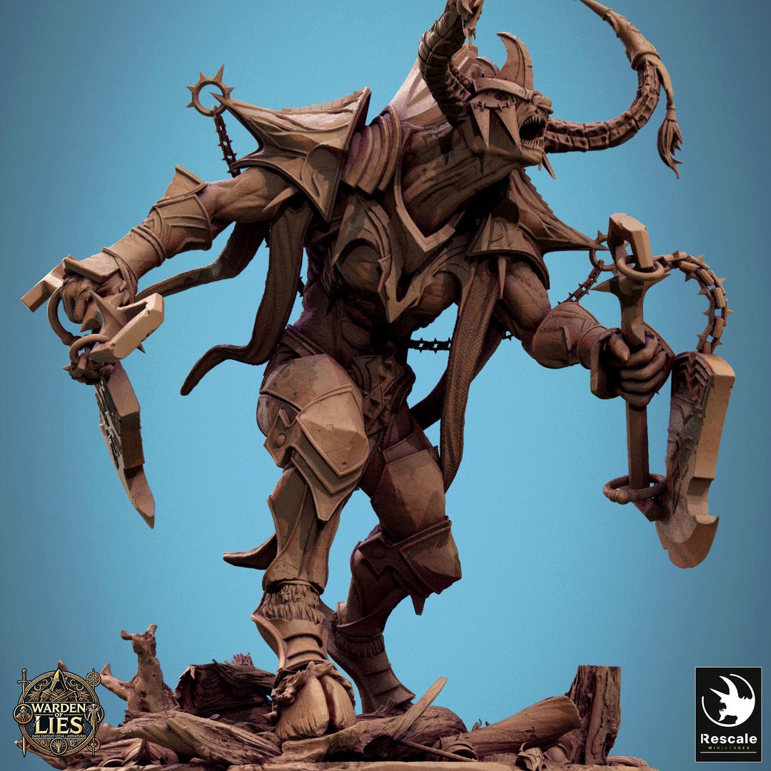 Small Spirit Ruler Gargantuan Earth Spirit Miniature - Rescale Miniatures - Dnd - Role ...