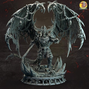 Miniature Dark Demon Lord - Miniatures D&D - Jeu de rôle - Miniature de table - donjons et dragons - D&D