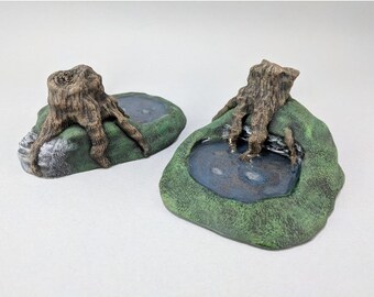 Terreno para esconderijos na floresta - Dungeons & Dragons - RPG de fantasia - Terreno disperso - Terreno para jogos de mesa - Terreno para D&D