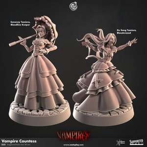 vampire countess - CastnPlay - DnD miniatures - Role Playing Game - Tabletop Miniature - dungeons and dragons - D&D