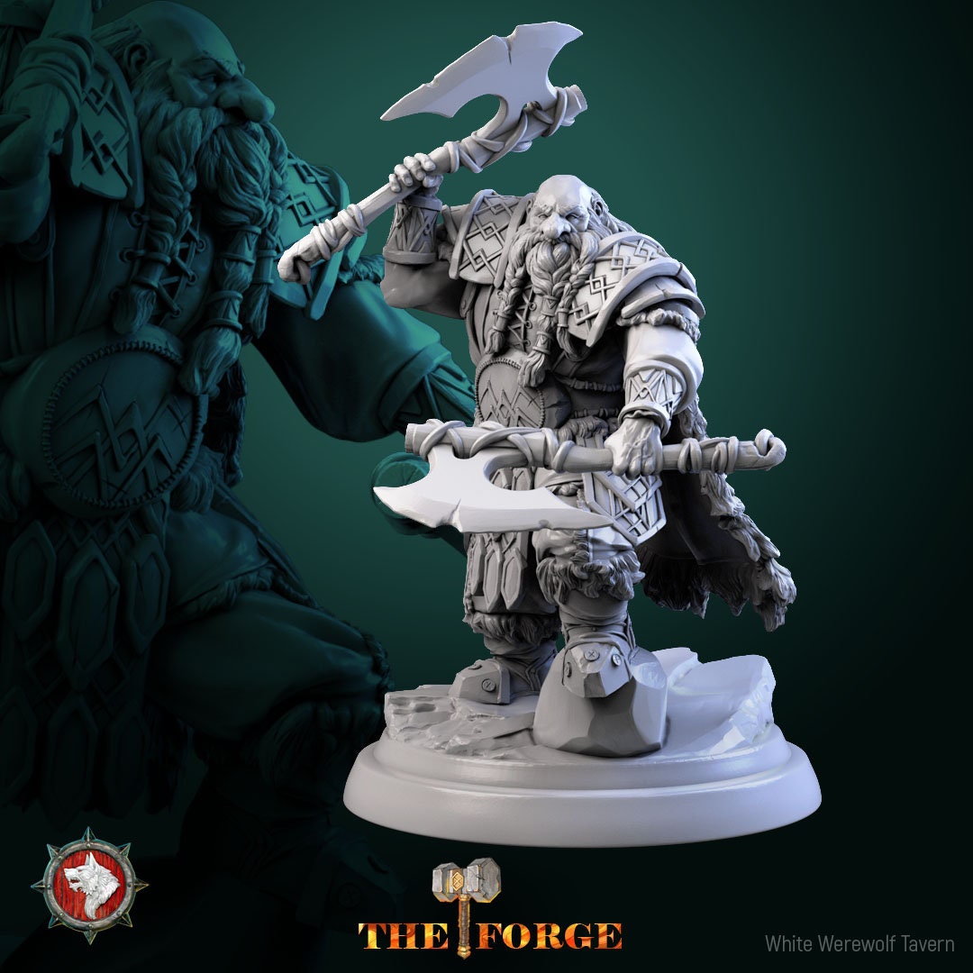 Mountain Dwarf Miniature - Dnd Miniatures - Role Playing Game ...