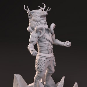 Druid miniature - CastnPlay - DnD miniatures - Role Playing Game - Tabletop Miniature - dungeons and dragons - D&D
