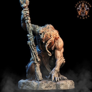 Werewolf shaman miniature - DnD miniatures - Role Playing Game - Tabletop Miniature - dungeons and dragons -  Archvillian games - D&D