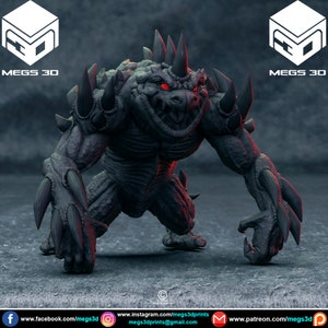 Death Slaad miniature | Fantasy Miniature | DnD miniatures | DND | Tabletop Game | RPG | Pathfinder | MEGS3D D&D