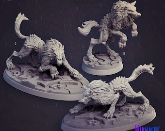 Miniatura Lupo (Wolf) Per D&amp;D / Pathfinder - MZ4250 - RPG Da Tavolo - Nuova