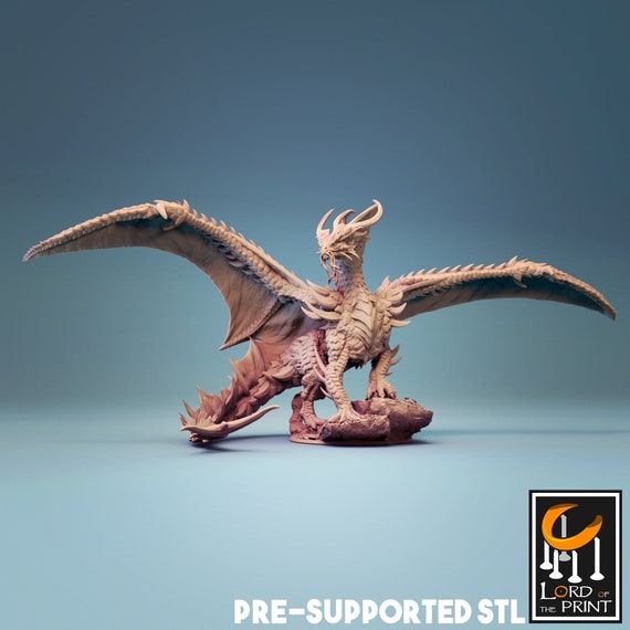 Godzilla miniature Lord of the Print DnD miniatures RPG -  Portugal