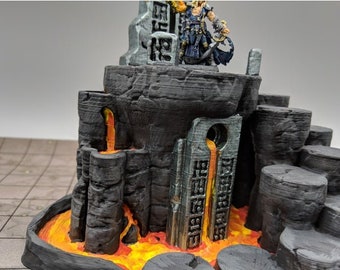 Cenário de terreno Chaos Pillars - Dungeons & Dragons - RPG de fantasia - terreno disperso - terreno para jogos de mesa - terreno para D&D