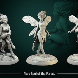 Pixie miniature - DnD miniatures - Role Playing Game - Tabletop Miniature - dungeons and dragons - white werewolf tavern - D&D