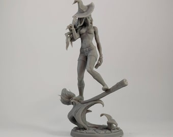 Anita the female witch miniature | Fantasy Miniature | DnD miniatures | DND | Tabletop Game | RPG | white werewolf tavern | D&D
