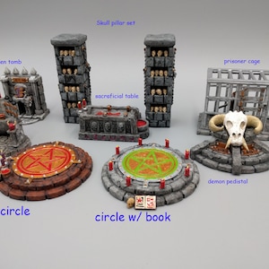 Occult props scatter terrain - Heros Hoard - fantasy - Role Playing Game - Pathfinder - Tabletop Miniature - dungeons and dragons - D&D