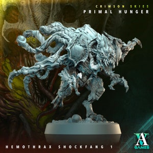 Hemothrax Shockfang generipper  brood - DnD miniatures - Role Playing Game - scifi Miniature - dungeons and dragons - starfinder