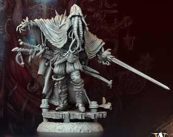 Extraplanar Assassin miniature - DnD miniatures - Role Playing Game - Tabletop Miniature - dungeons and dragons - Archvillain games - D&D