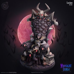 Vampire King miniature - CastnPlay - DnD miniatures - Role Playing Game - Tabletop Miniature - dungeons and dragons - D&D