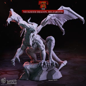 Belzaroth neckseer dragon - CastnPlay - DnD miniatures - Role Playing Game - Tabletop miniatures - dungeons and dragons - D&D