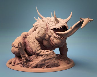Giant toad miniature - rescale miniatures - DnD miniatures - Role Playing Game - Tabletop Miniature - dungeons and dragons - D&D