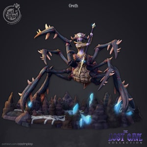 Spider Queen miniature - CastnPlay - DnD miniatures - Role Playing Game - Tabletop Miniature - dungeons and dragons - D&D