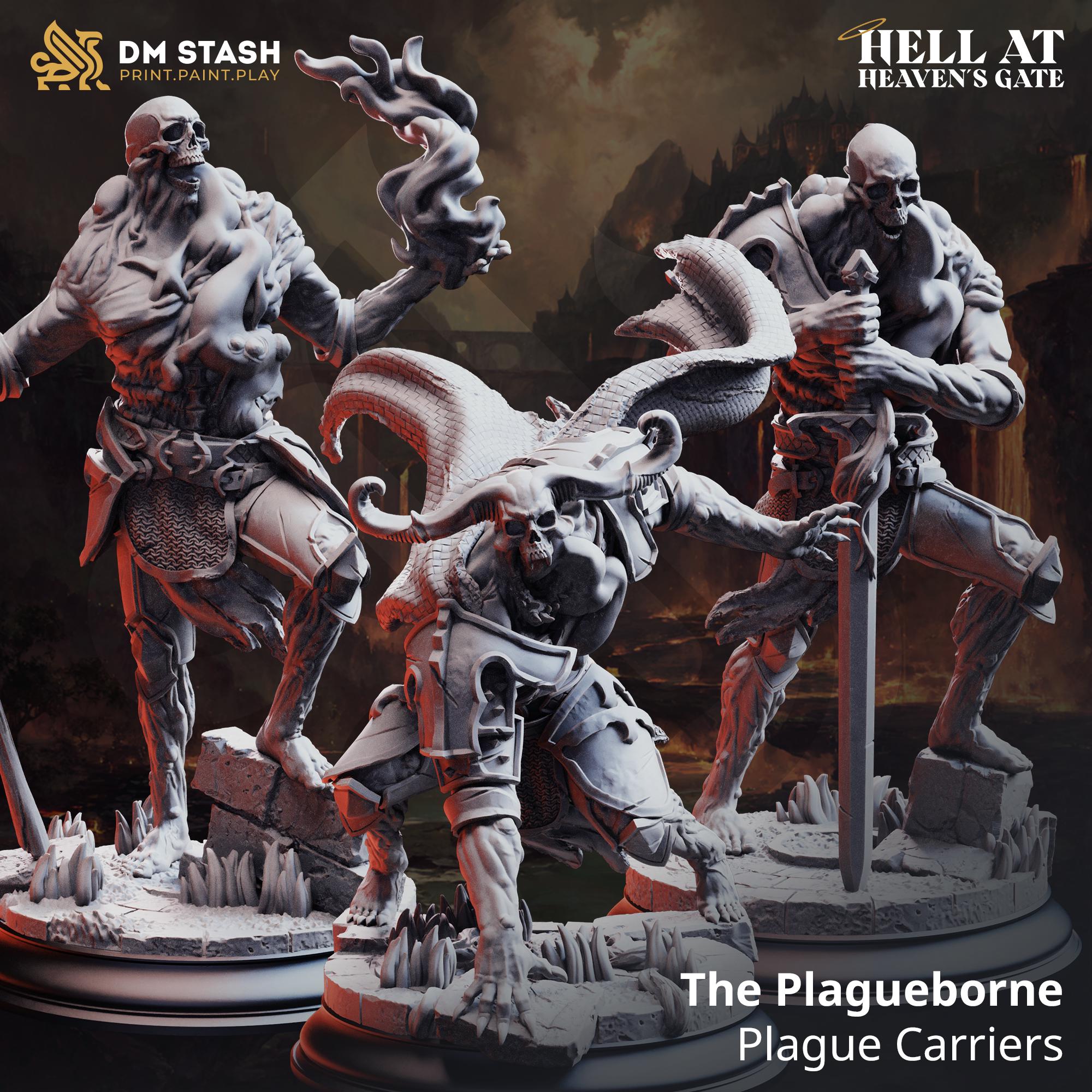 Devils Tabletop Plague Carrier Devils - Dnd - Role Playing Game - Tabletop Miniature ...