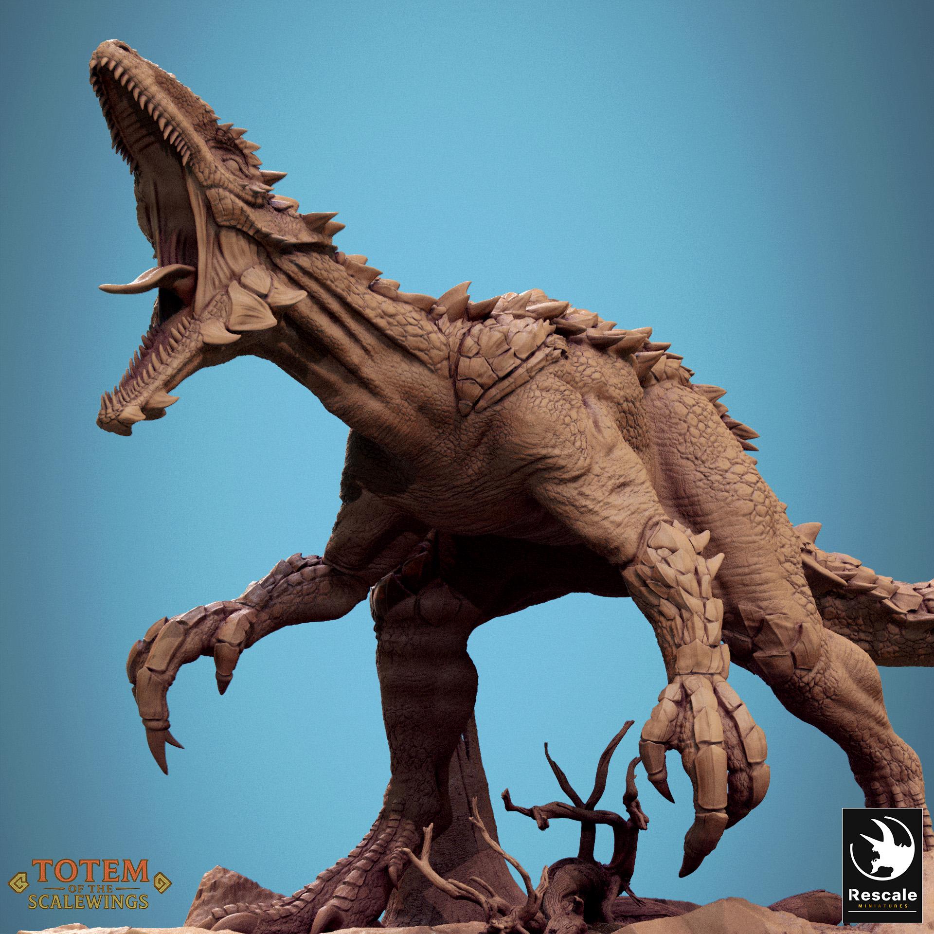 Razoraptor Dinosaur Miniature - Dnd Miniatures - Role Playing Game ...