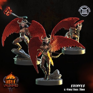 Erinyes miniature - Crippled God Foundry - DnD miniatures - Role Playing Game - Tabletop Miniature - dungeons and dragons - D&D