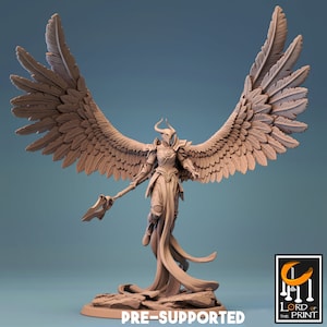 Engel Krieger Miniatur - D&D Miniaturen - Reskalierung Miniaturen - D&D - Rollenspiel - Tabletop Miniature -