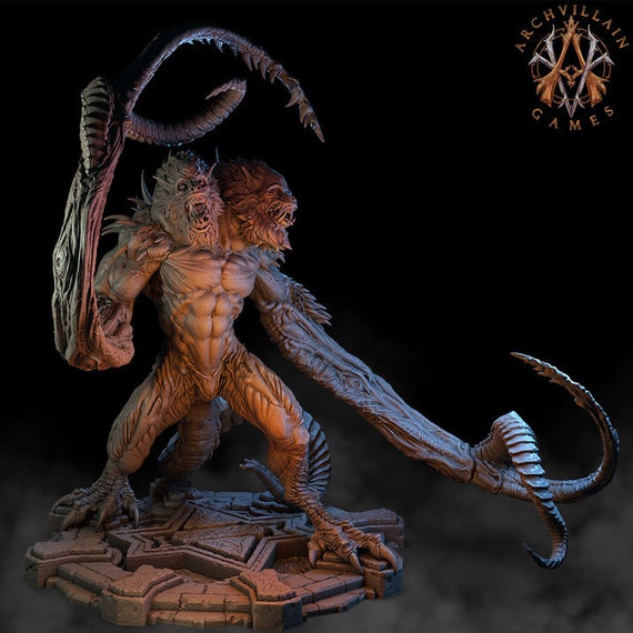 Demogorgon miniature - Archvillian games - DnD miniatures - Role Playing Game - Tabletop Miniature - dungeons and dragons - D&D
