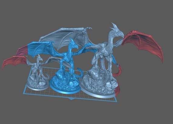 ホワイト ドラゴン ミニチュア - リスケール ミニチュア - DnD 