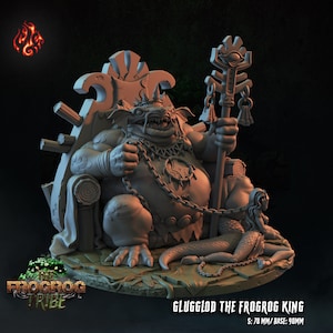 Froschkönig Miniatur - Crippled God schmieden - DnD Miniaturen - Rollenspiel - Tabletop Miniatur - Dungeons and Dragons - D&D