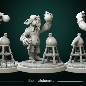 Goblin Alchemist miniature - DnD miniatures - Role Playing Game - Tabletop Miniature - dungeons and dragons - white werewolf tavern - D&D