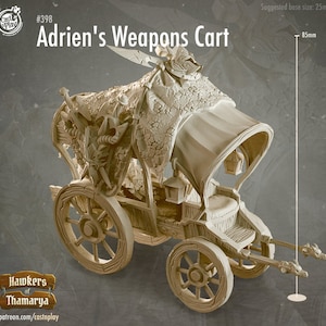 武器カートミニチュア - CastnPlay - ダンジョンズ＆ドラゴンズ - ファンタジーロールプレイングゲーム - スキャッター地形 - テーブルトップ地形 - D&D地形
