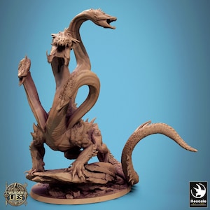 Nox Hydra miniature - DnD miniatures - Role Playing Game - Tabletop Miniature - dungeons and dragons - D&D