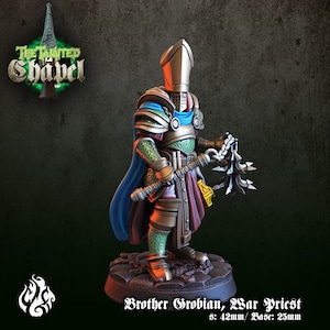 War priest miniature - Crippled God Foundry - DnD miniatures - Role Playing Game - Tabletop Miniature - dungeons and dragons - D&D