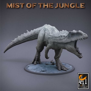 Giganotosaurus dinosaur miniature - Lord of the Print - DnD miniatures - Role Playing Game - Tabletop Miniature - dungeons and dragons - D&D