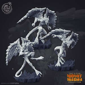 Magma Mephit miniature - CastnPlay - DnD miniatures - Role Playing Game - Tabletop Miniature - dungeons and dragons - D&D