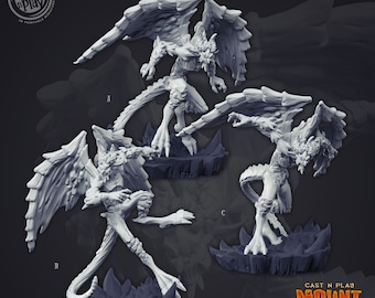 Magma Mephit Miniatur - CastnPlay - DnD Miniaturen - Rollenspiel - Tabletop Miniaturen - Dungeons & Dragons - D&D