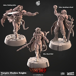 Shadow knight vampires - CastnPlay - DnD miniatures - Role Playing Game - Tabletop Miniature - dungeons and dragons - D&D