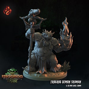Frog shaman miniature - Crippled God Foundry - DnD miniatures - Role Playing Game - Tabletop Miniature - dungeons and dragons - D&D