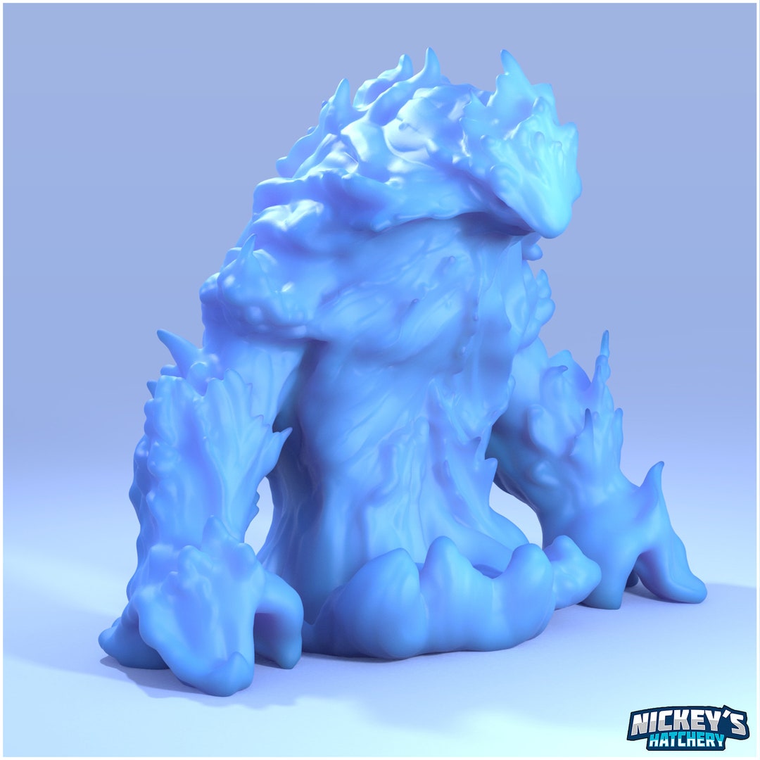 Water Elemental Miniature Fantasy Miniature Dnd Miniatures Etsy