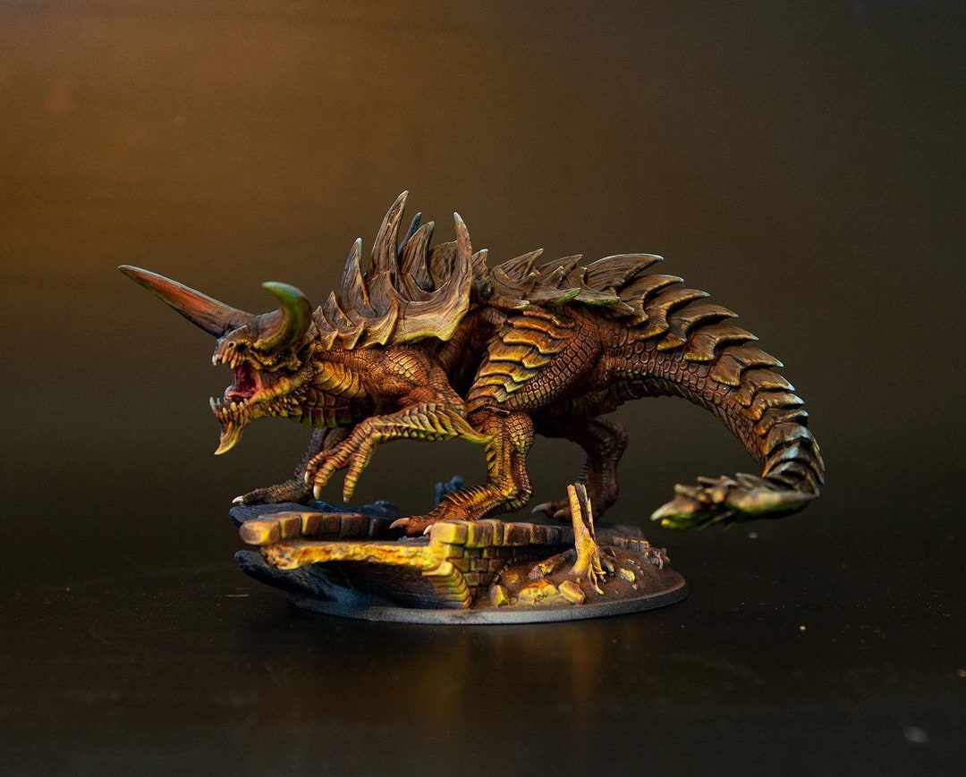 Miniature Tarrasque Pour Donjons & Dragons - Monstre Colossal En Résine, Échelle 28mm