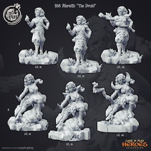 Druid Hero miniatures - CastnPlay - DnD miniatures - Role Playing Game - Tabletop Miniature - dungeons and dragons - D&D