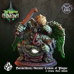 Greater Plague Demon miniature - Crippled God Foundry - DnD miniatures - Role Playing Game - Tabletop Miniature - dungeons and dragons - D&D