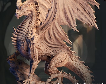 Miniatura del Dragón Negro Anciano - DM Stash - Miniaturas DnD - Juego de rol - Miniaturas de mesa - Dungeons and Dragons - D&D