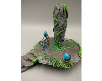 Terreno de monólito de selva - Open Forge - Dungeons & Dragons - RPG de fantasia - Terreno disperso - Terreno para jogos de mesa - Terreno para D&D