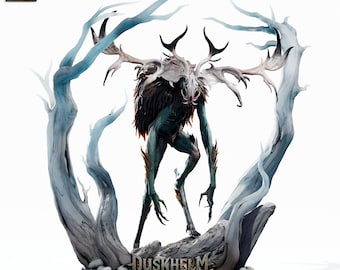Wendigo miniature - rescale miniatures - DnD miniatures - Role Playing Game - Tabletop Miniature - dungeons and dragons - D&D