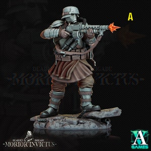 Morior shock trooper - DnD miniatures - Role Playing Game - scifi Miniature - dungeons and dragons - archvillain games - starfinder