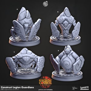 Construct legion guardian miniatures - CastnPlay - DnD miniatures - Role Playing Game - Tabletop Miniature - dungeons and dragons - D&D