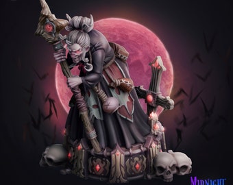 Witch miniature - CastnPlay - DnD miniatures - Role Playing Game - Tabletop Miniature - dungeons and dragons - D&D