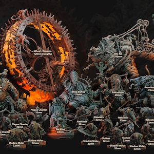 Affliction outbreak ratfolk miniatures Set- D&D miniatures - Role Playing Game - Tabletop Miniature - dungeons and dragons