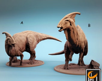 Parasaurolophus dinosaur miniature - Lord of the Print - D&D miniatures - Role Playing Game - Tabletop Miniature - dungeons and dragons