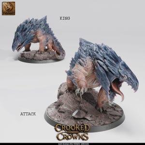 Bulette Miniature for DnD, 28mm 32mm Tabletop Model with Custom Paint Options